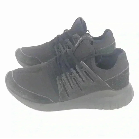 ADIDAS SNEAKERS MENS 5.5 TUBULAR RADICAL CORE BLACK ART S80115 $120 SHOES RETRO - Picture 16 of 16